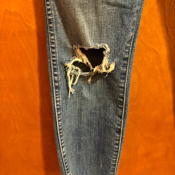 Madewell Distressed Curvy High Rise‎ Skinny Jeans Size 25R - Picture 6 of 16